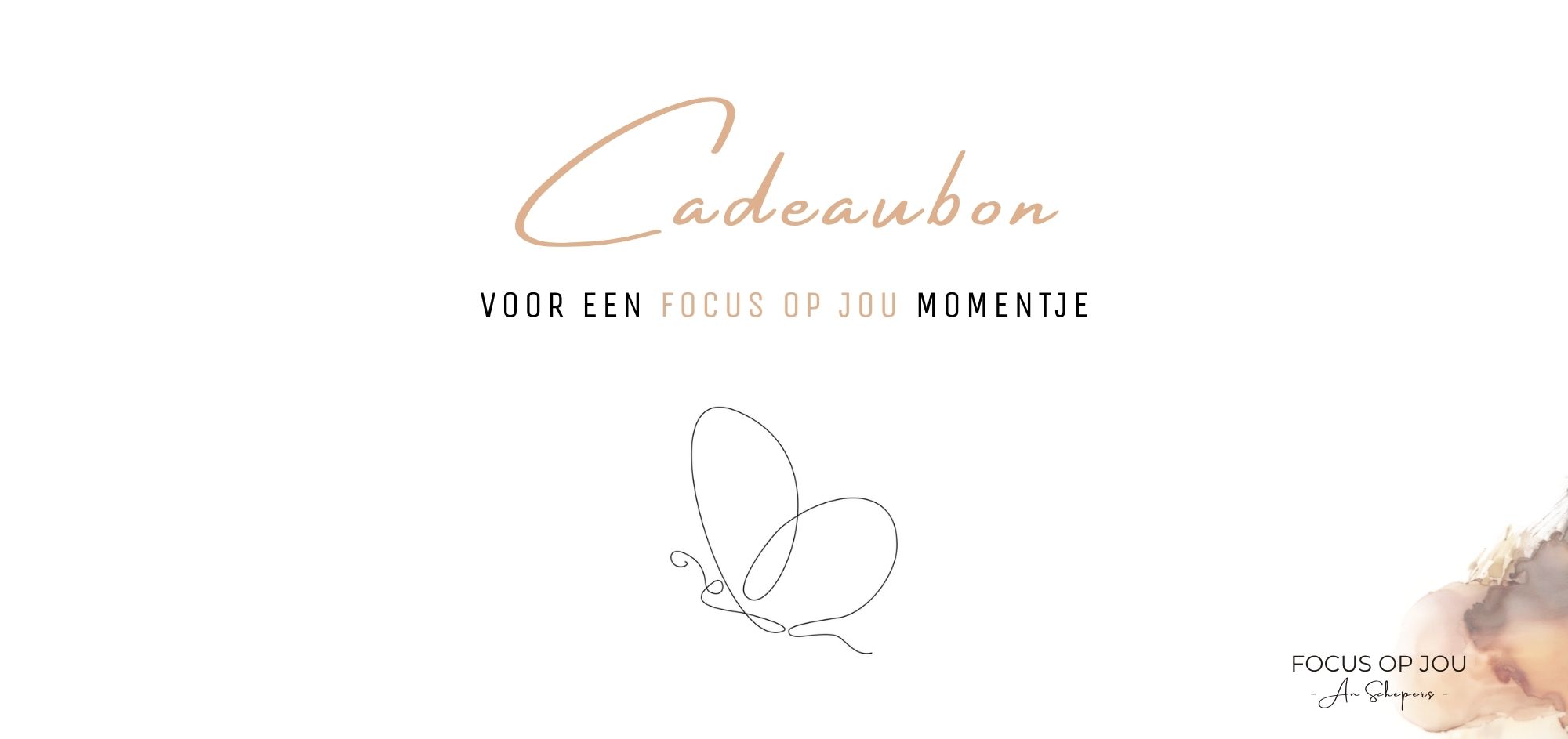 FOCOS OP JOU - Cadeaubon - cadeaubon voor een focus op jou momentje